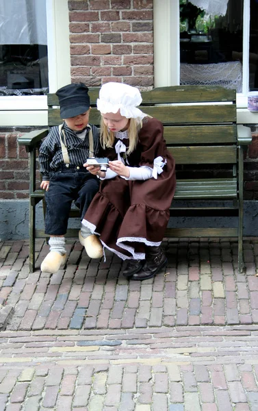 Países Bajos Holanda Holanda Brabante Septentrional Woudrichem Mayo 2016 Niños — Foto de Stock