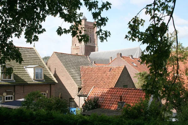 Netherlands Holland Dutch North Brabant Woudrichem May 2016 Skyline Woudrichem — Stock Photo, Image