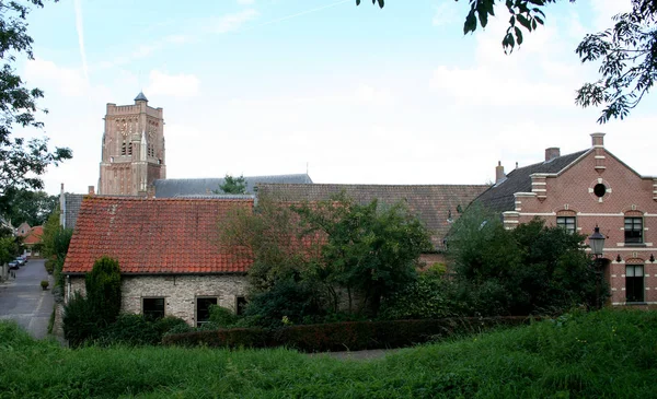 Netherlands Holland Dutch North Brabant Woudrichem May 2016 Skyline Woudrichem — Stock Photo, Image