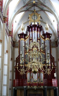 Hollanda, Hollanda, Flamanca, Gelderland, Bommelerwaard, Zaltbommel, Temmuz 2017: iç aziz Martin'in Kilisesi