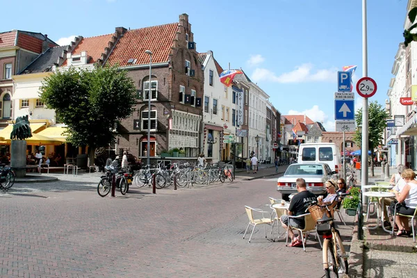 Netherlands Holland Dutch Gelderland Bommelerwaard Zaltbommel July 2017 Street View — стокове фото