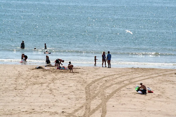 Hollandia Holland Holland Zeeland Zoutelande Július 2017 Beach Élet Zouteland — Stock Fotó