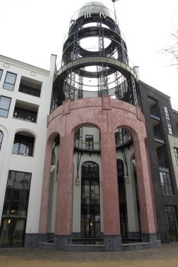 Hollanda, Hollanda, Hollanda, Limburg, Heerlen, Haziran 2018: alışveriş merkezi Maankwartier olan bina