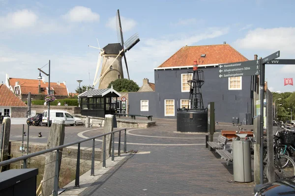 Nederland Holland Nederlands Zeeland Zierikzee Juli 2018 Windmill Den Haas — Stockfoto