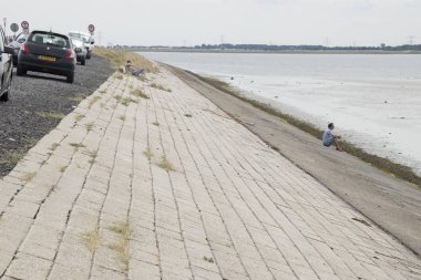 Hollanda, Hollanda, Flamanca, Zeeland, Philipsdam, Temmuz 2018:Summertime, eğlence, Güneş, güneşli, Philips-baraj Krammer spor