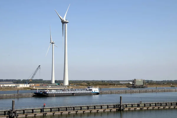 Holanda Holanda Holanda Zelândia Philipsdam Julho 2018 Semáforos Para Ponte — Fotografia de Stock