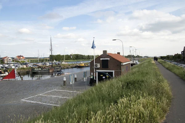 Pays Bas Hollande Néerlandais Zélande Tholen Juillet 2018 Port Avec — Photo