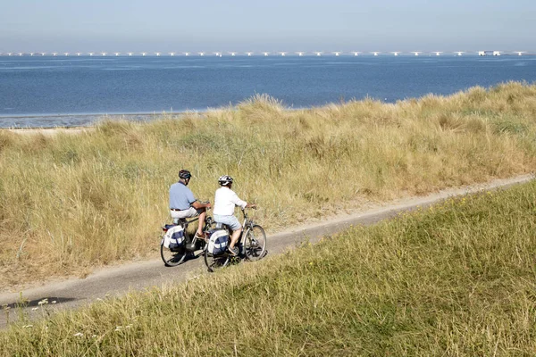 Nederland Holland Nederlands Schouwen Duiveland Zeeland Ouwerkerk Nieuwendijk Juli 2018 — Stockfoto