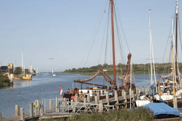 Niederlande Friesland Makkum Juli 2018 Historische Schiffe Der Braunen Vleet — Stockfoto