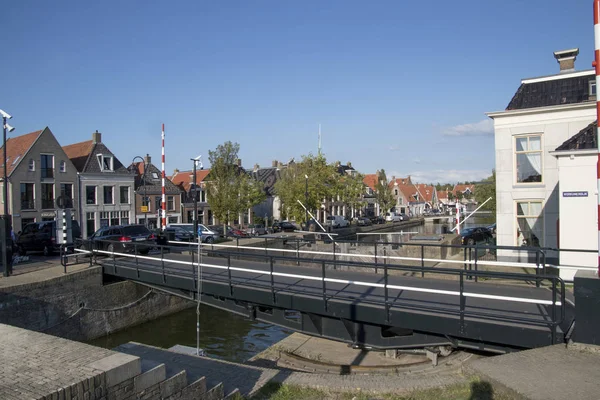 Netherlands Friesland Makkum July 2018 Lock Centre Makku — Stock Photo, Image