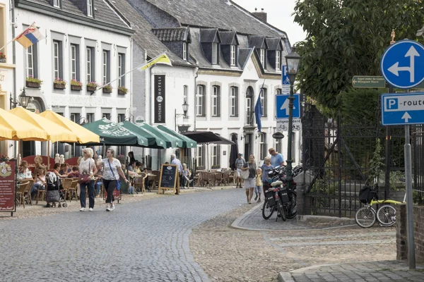 Holandia Limburg Thorn Lipiec 2018 Street Widok Białego Miasta Thorn — Zdjęcie stockowe