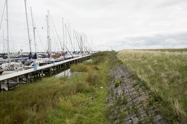 Nederland Noord Holland Den Oever Juli 2018 Marina Slaat Jachten — Stockfoto