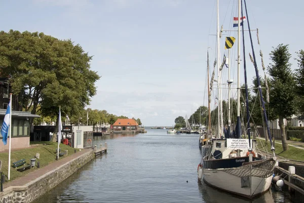 北荷兰 Medemblik 2018年7月 Oosterhaven Medemblik 的入口 Ijsselmeer — 图库照片