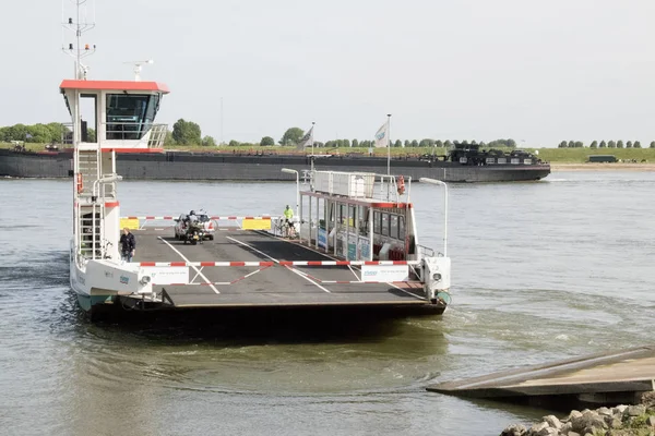 Netherlands Gelderland Zaltbommel Brakel July 2017 Ferry River Waal — Stockfoto