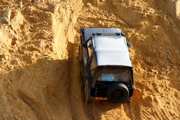 Netherlands Limburg Scihinveld August 2017 Car 4X4 Anual Meeting Road — Stock Photo, Image