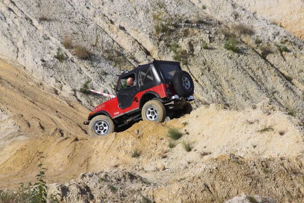 Pays Bas Limbourg Scihinveld Août 2017 Voiture Lors Réunion Annuelle — Photo