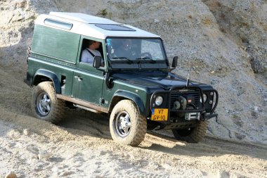 Hollanda, Limburg, Scihinveld, Ağustos 2017: araba bir off road 4 x 4 yıllık toplantısı sırasında kulüp