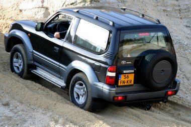 Hollanda, Limburg, Scihinveld, Ağustos 2017: araba bir off road 4 x 4 yıllık toplantısı sırasında kulüp