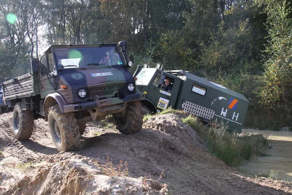 Pays Bas Limbourg Scihinveld Août 2017 Voiture Lors Réunion Annuelle — Photo