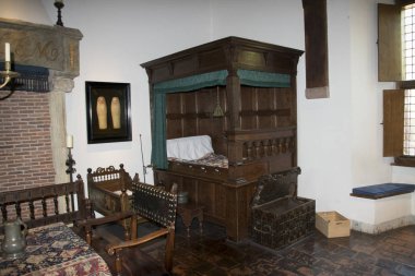 Hollanda, Kuzey Hollanda, Muiden, Ağustos 2018: iç kale Muiden, Ulusal Müzesi (Rijksmuseum,).