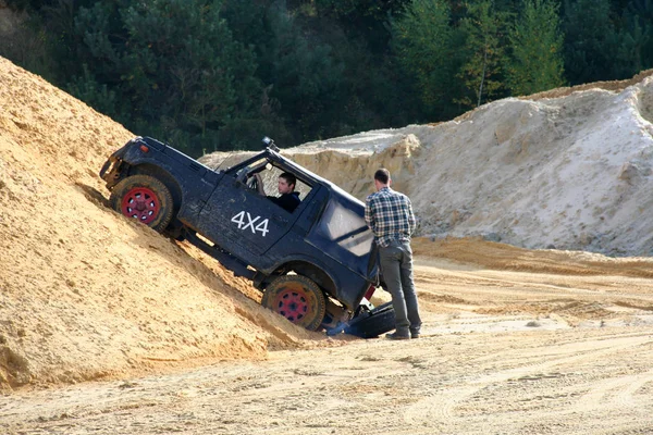 Holanda Limburg Scihinveld Agosto 2017 Carro Durante Reunião Anual 4X4 — Fotografia de Stock