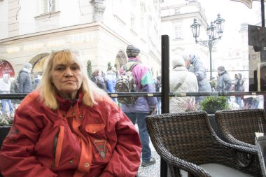 Çek Cumhuriyeti, Prag, tarihi kent merkezine, december2018: Noel piyasasında kalabalık bul.