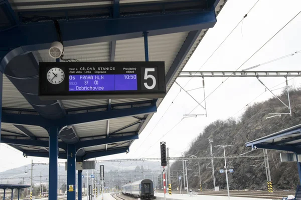 Czech Republic Beroun December2018 Railway Station Czech Town Berou — Stock Photo, Image