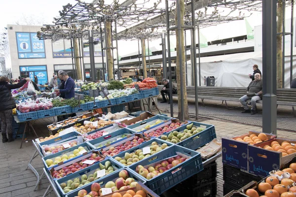 Holanda Heerlen Februari 2019 Legumes Mercado Heerlen — Fotografia de Stock