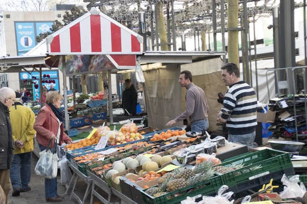 Нидерланды Херлен Февраль 2019 Овощи Рынке Heerlen — стоковое фото