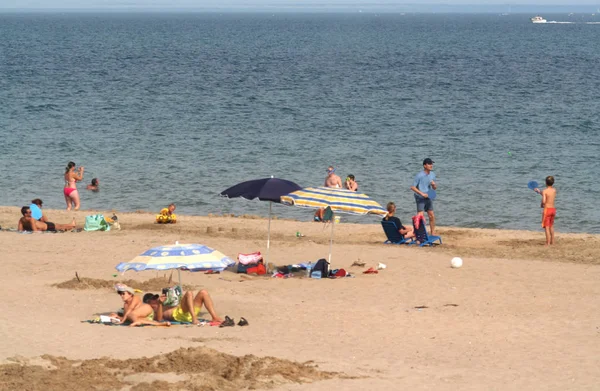 France Seth July 2017 Beach Live Coast Seth Mediterranean Sea — Stock Photo, Image