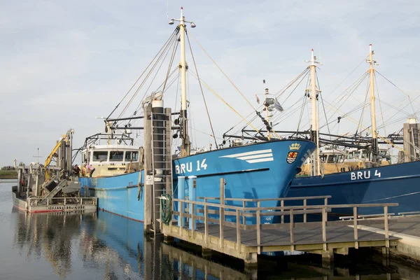 Países Bajos Zelanda Bruinisse Julio 2018 Barcos Pesca Amarre Puerto — Foto de Stock