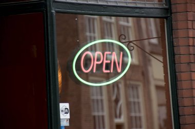 Dükkan, logo açık dış