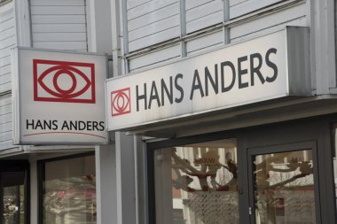 Mağaza, logolu dış mekan Hans Anders