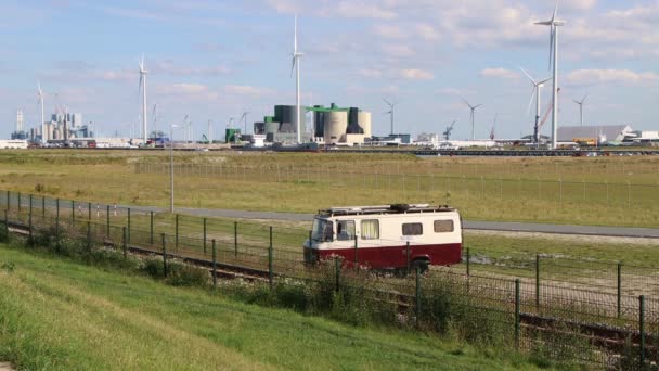Eemshaven Holandia Około Sierpnia 2020 Terminal Magazynowy Vopak — Wideo stockowe