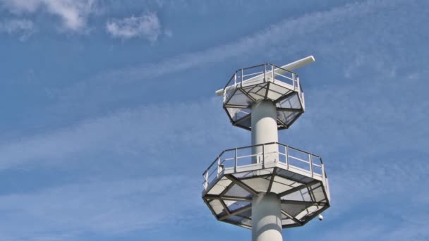 Eemshaven Netherlands Circa August 2020 Radar Tower Side Eemshaven — 图库视频影像