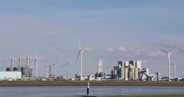 Eemshaven Ολλανδία Περίπου Αύγουστος 2020 Τερματικός Σταθμός Αποθήκευσης Του Vopak — Αρχείο Βίντεο