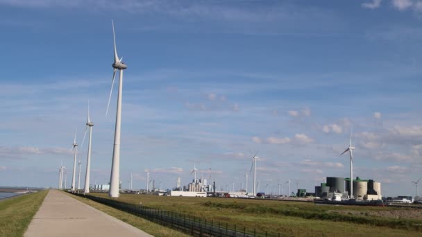 Eemshaven Hollandia 2020 Augusztusa Vopak Tárolóterminálja — Stock videók