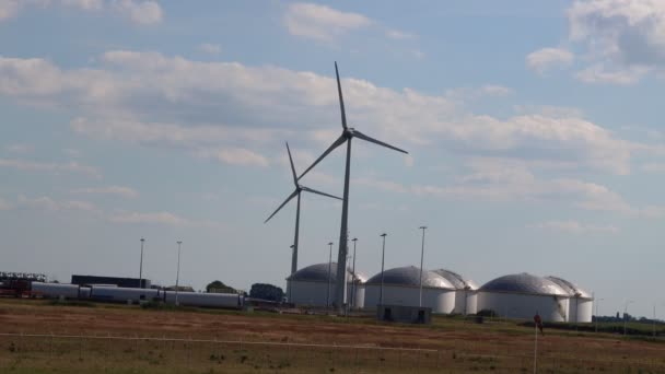 Eemshaven Nizozemsko Přibližně Srpen 2020 Skladovací Terminál Města Vopak — Stock video