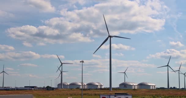 Eemshaven Nederländerna Augusti 2020 Vopaks Lagringsterminal — Stockvideo