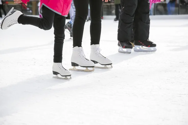 People Ice Skating Ice Rink — Stock Photo, Image