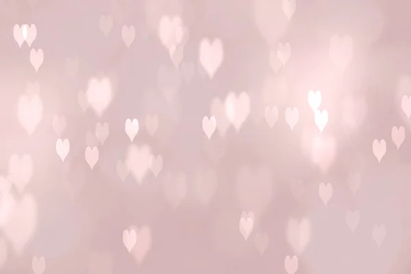 Herzform Bokeh Valentinstag Hintergrund — Stockfoto
