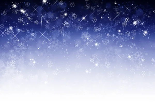 Абстрактний Зимовий Фон Сніжинками — стокове фото