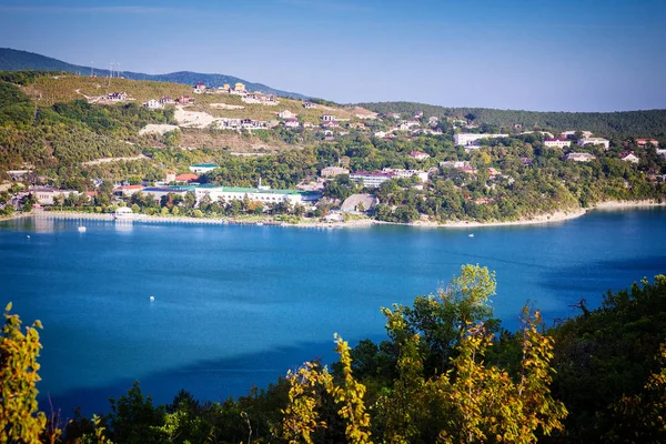 Panorama del lago Abrau, Russia — Foto Stock