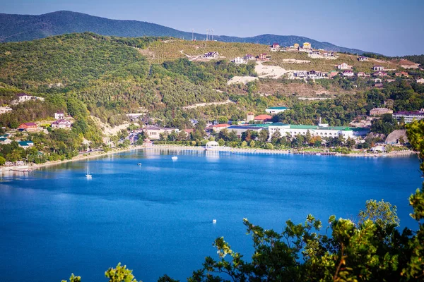 Panorama del lago Abrau, Russia — Foto Stock