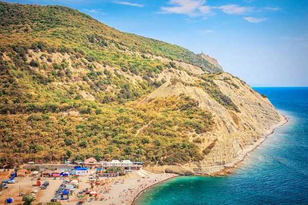 Spiaggia del Mar Nero vicino a Durso, Russia . — Foto Stock