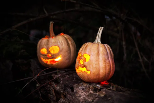 Citrouilles d'Halloween effrayantes — Photo