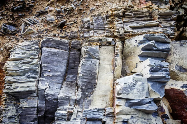 Fragmento de roca sedimentaria — Foto de Stock