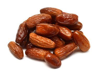 Beyaz arka plan üzerinde izole kurutulmuş tarihleri. Düz yatıyordu, en iyi görünümü