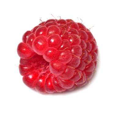 Ahududu Bir beyaz arkaplanda izole edilmiş makro