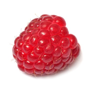 Ahududu Bir beyaz arkaplanda izole edilmiş makro